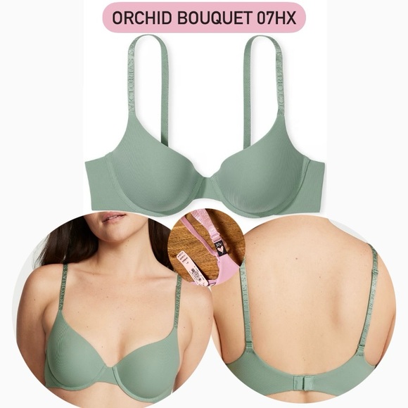 Victoria’s Secret The T-Shirt Lightly Lined Demi Bra | 30C | Orchid Bouquet 07HX - Picture 2 of 13